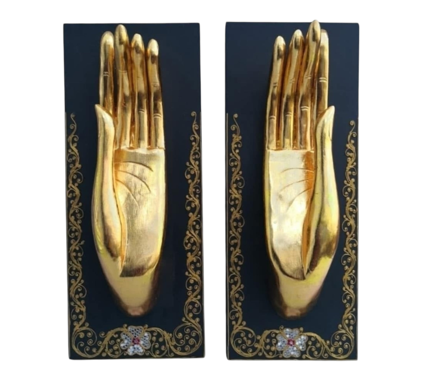 Wandskulptur  Buddha's Hände Set (L&R) Größe 18 inch