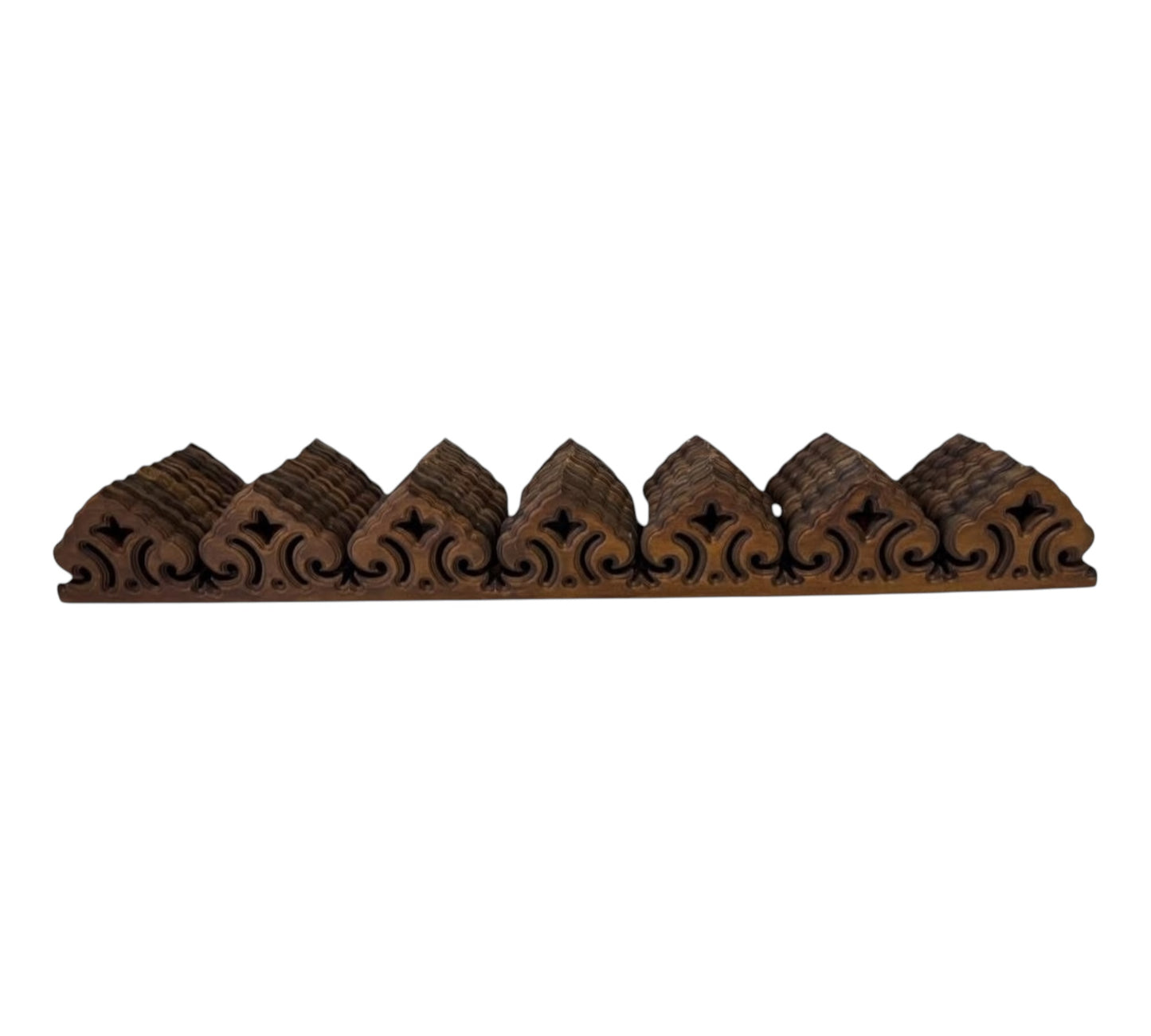 Dekor - Holzornament - geschnitzt in braun 100cm x 13cm hoch