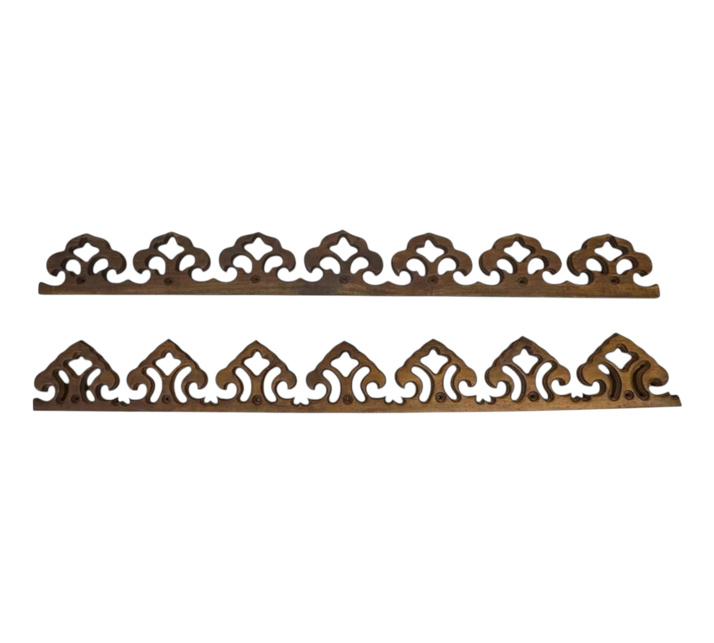 Dekor - Holzornament - geschnitzt in braun 100cm x 13cm hoch