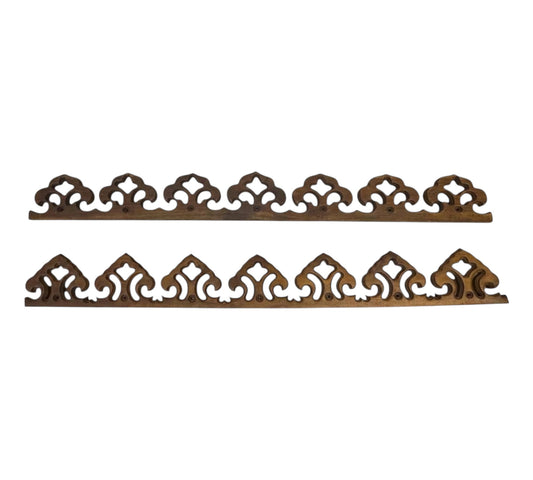 Dekor - Holzornament - geschnitzt in braun 100cm x 13cm hoch