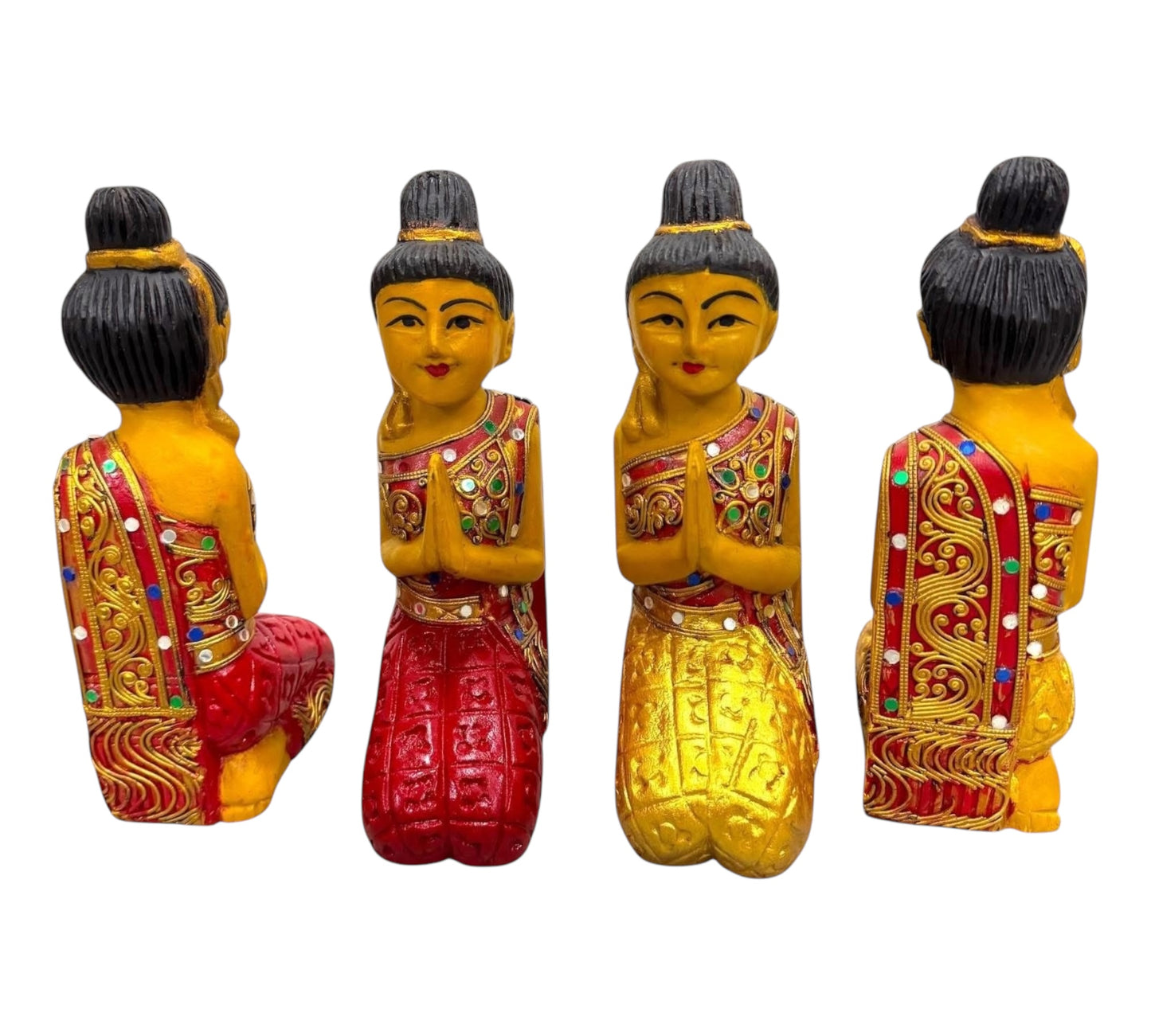 Sawadee - Nang Wai - Thailändische Begrüßungs Statue - kniend (Handarbeit)