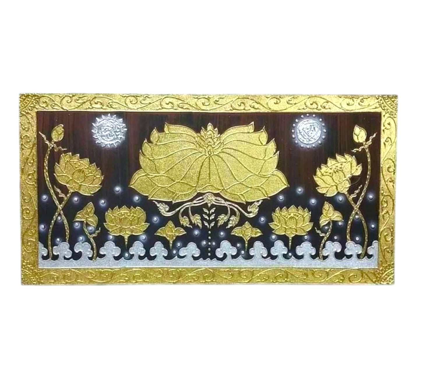 Thailändisches Strukturbild - Wandbild 55x110cm