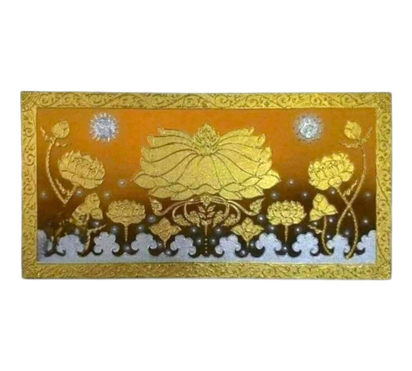 Thailändisches Strukturbild - Wandbild 55x110cm