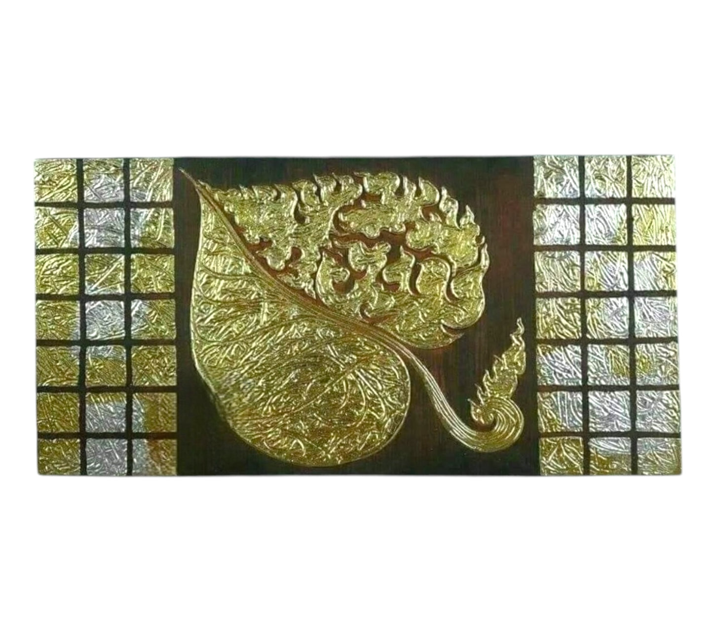 Thailändisches Strukturbild - Wandbild 55x110cm