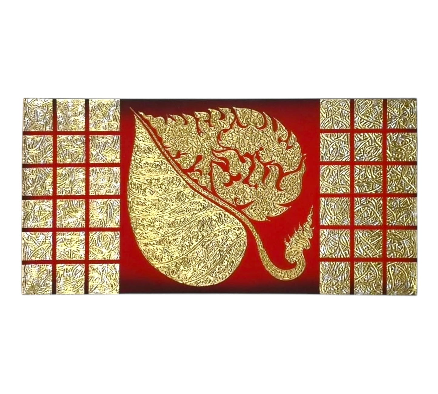 Thailändisches Strukturbild - Wandbild 55x110cm