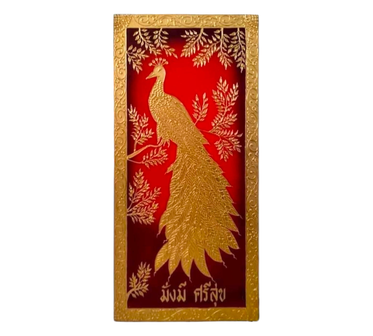 Thailändisches Strukturbild - Wandbild 55x110cm