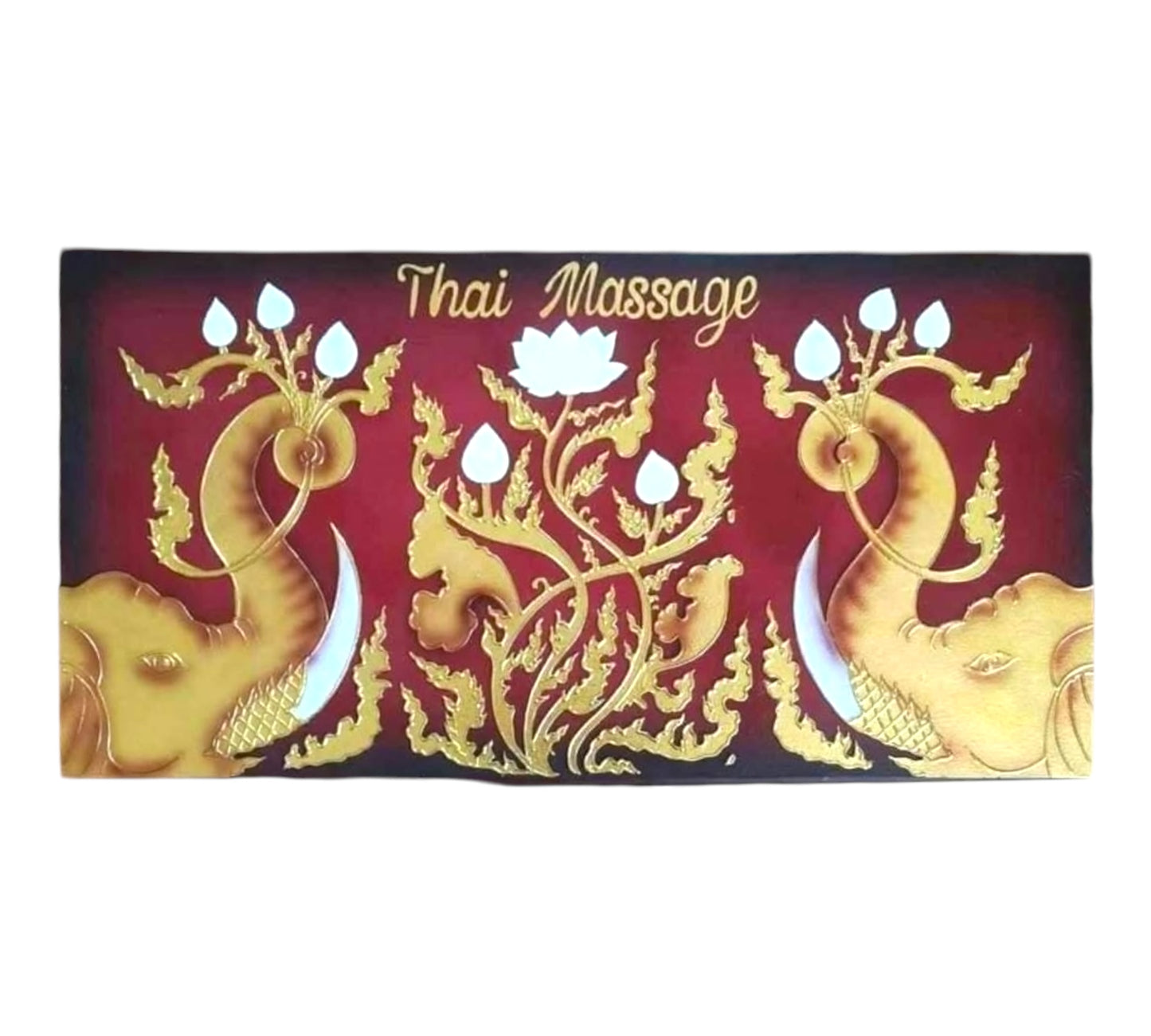 Thailändisches Strukturbild - Wandbild 55x110cm