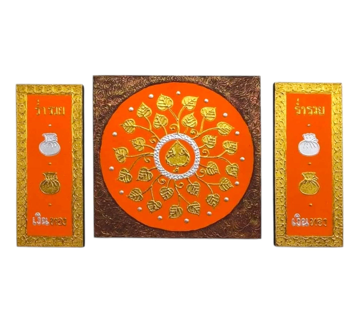 Thailändisches Strukturbild - Wandbild 50x90cm