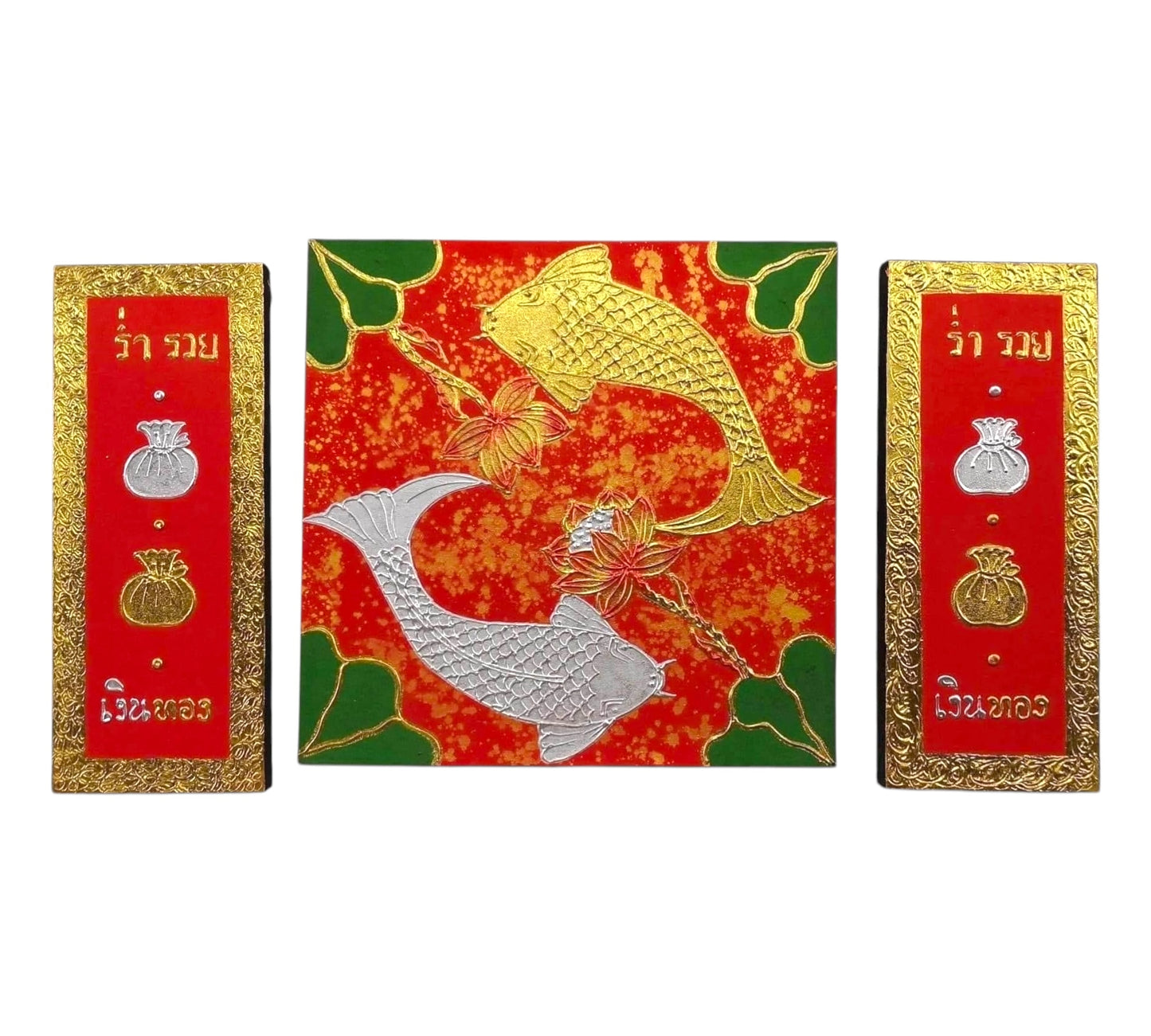 Thailändisches Strukturbild - Wandbild 50x90cm