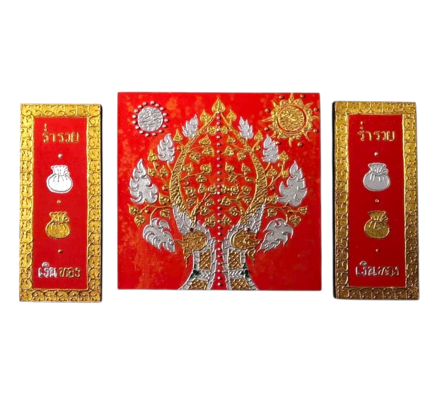 Thailändisches Strukturbild - Wandbild 50x90cm