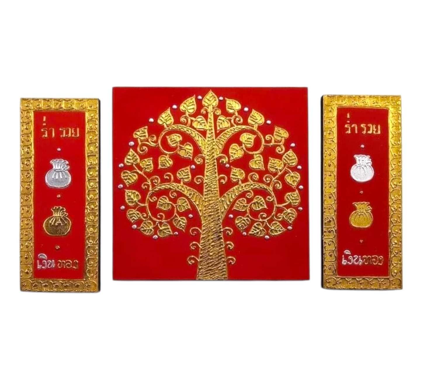 Thailändisches Strukturbild - Wandbild 50x90cm