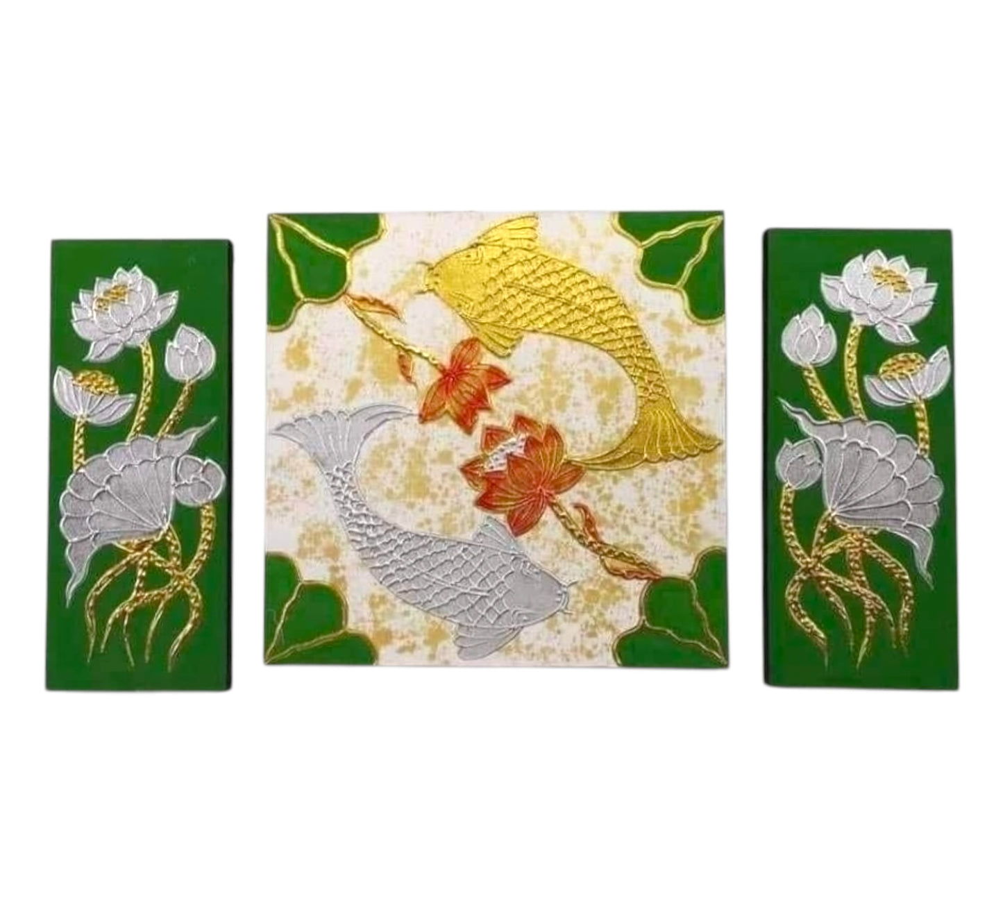 Thailändisches Strukturbild - Wandbild 50x90cm