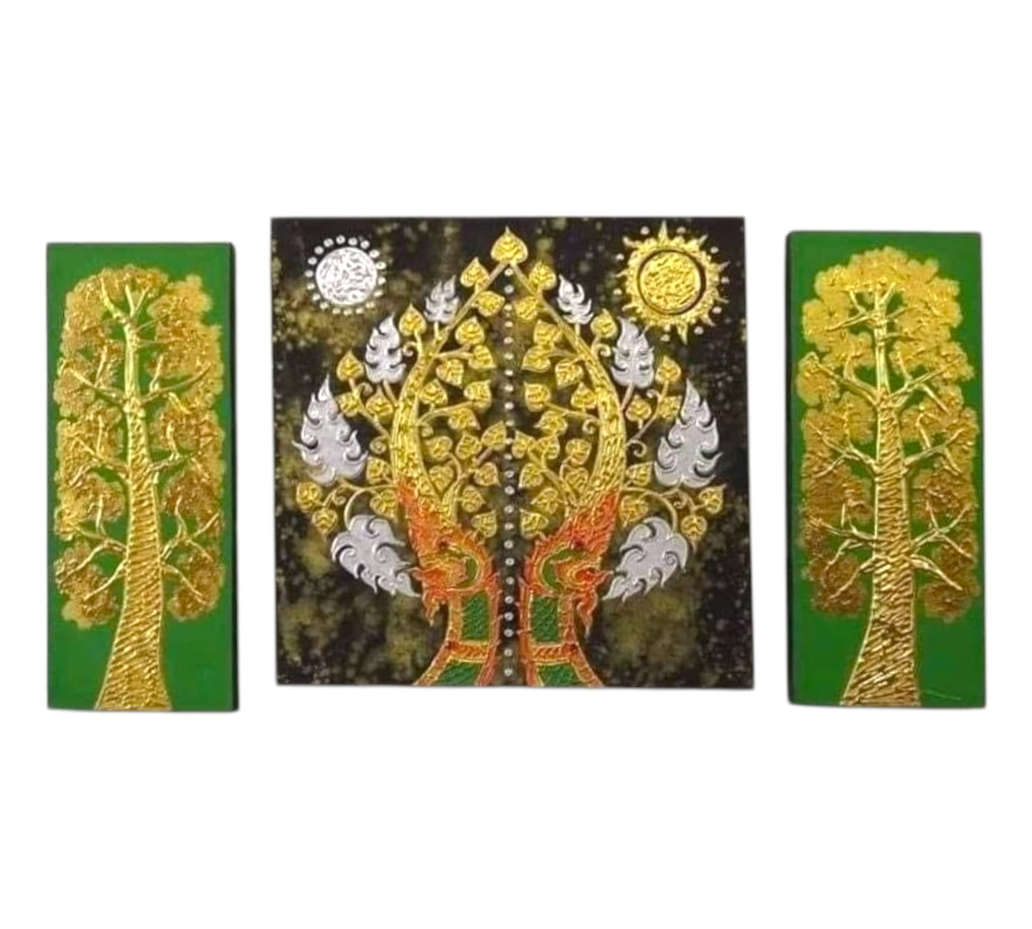 Thailändisches Strukturbild - Wandbild 50x90cm