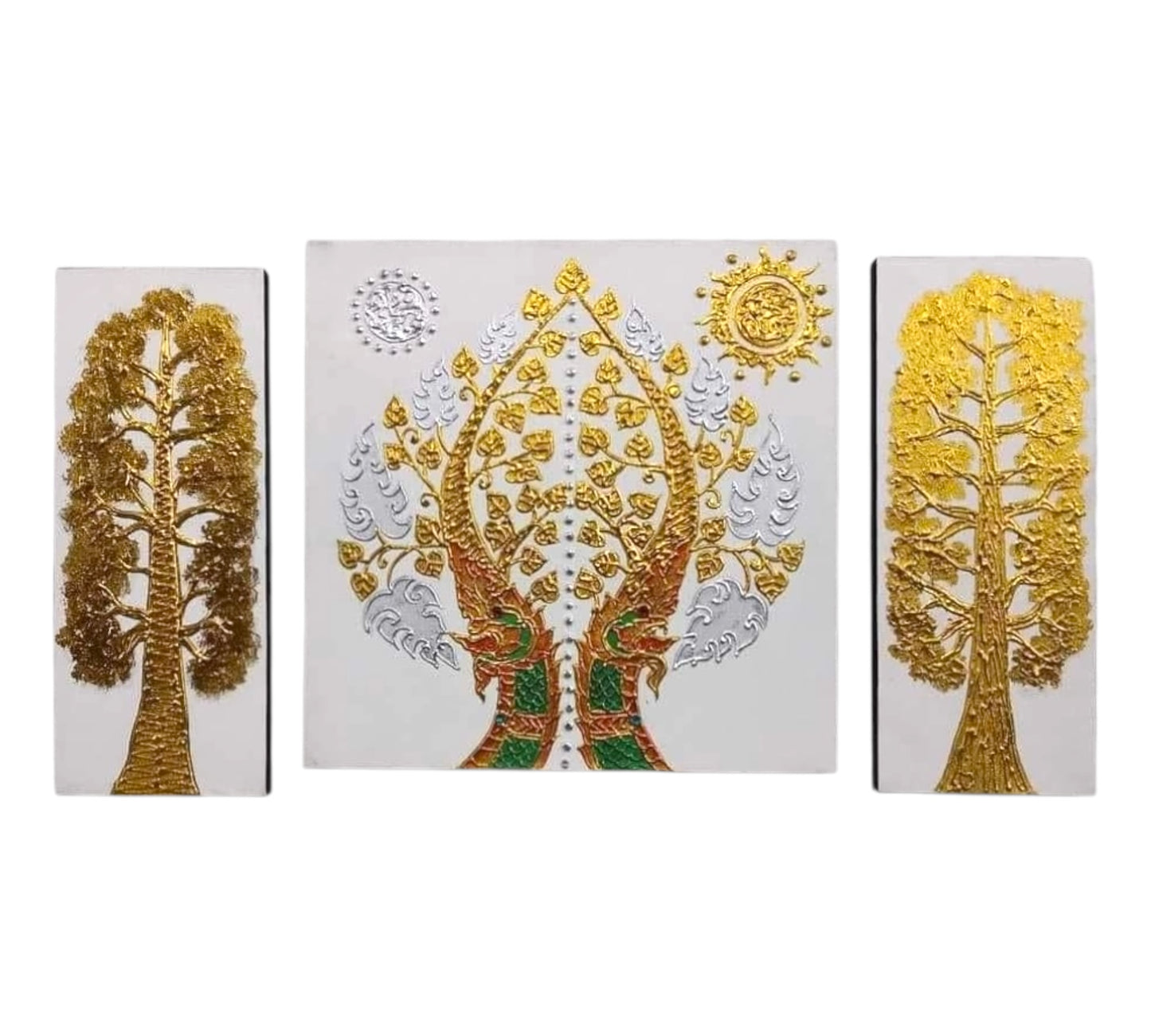 Thailändisches Strukturbild - Wandbild 50x90cm