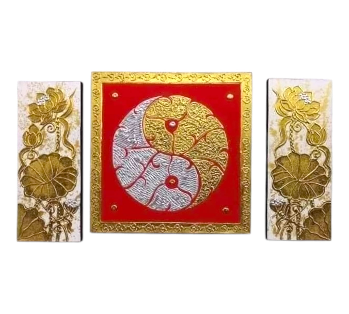 Thailändisches Strukturbild - Wandbild 50x90cm