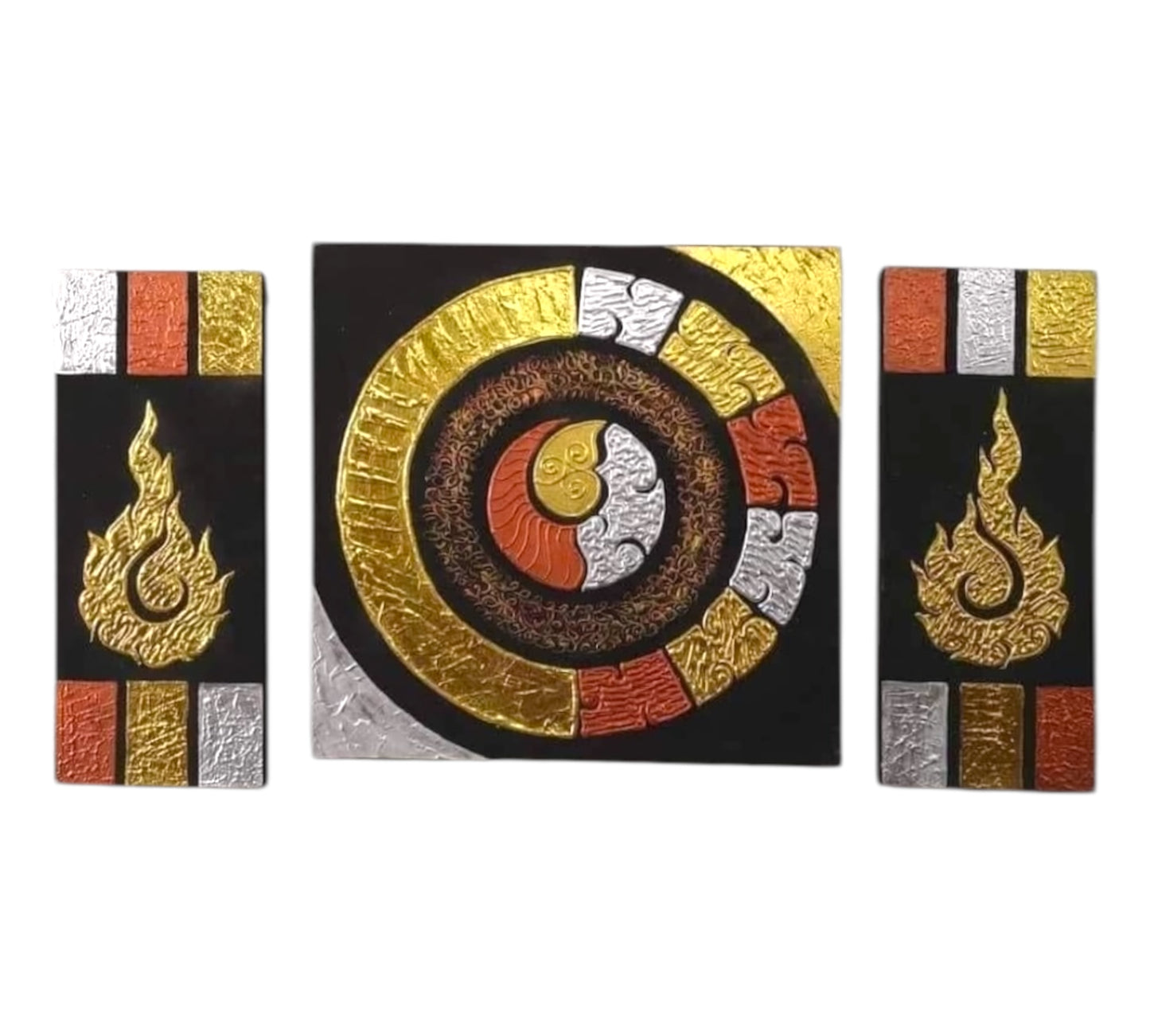 Thailändisches Strukturbild - Wandbild 50x90cm