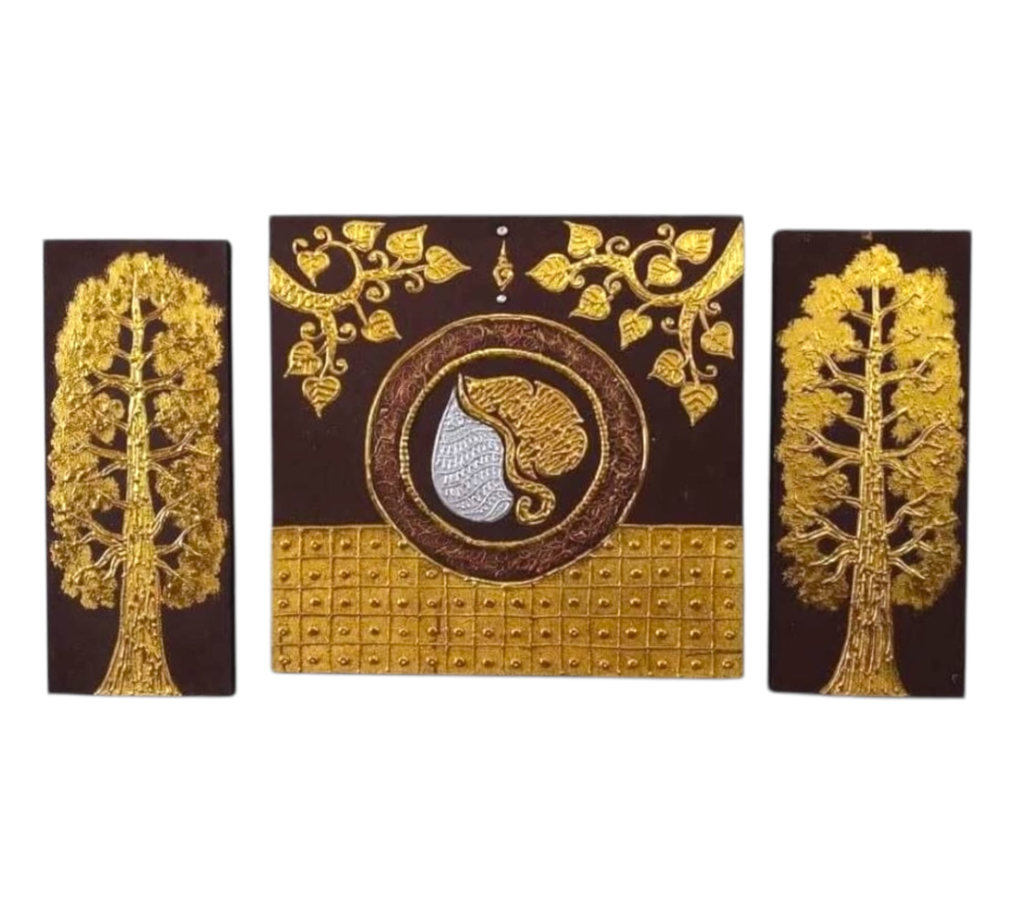 Thailändisches Strukturbild - Wandbild 50x90cm