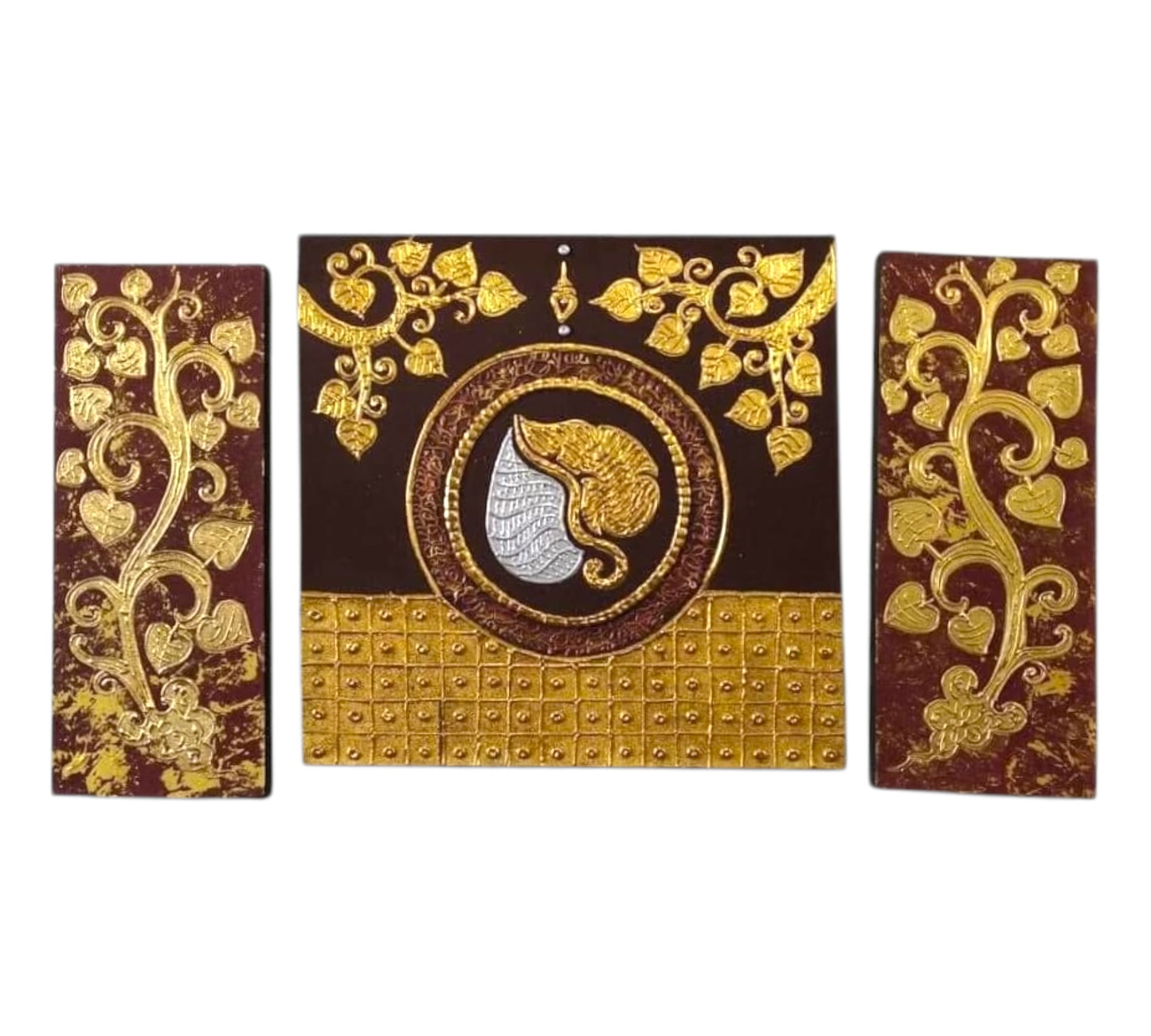 Thailändisches Strukturbild - Wandbild 50x90cm