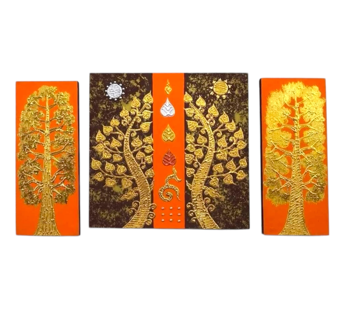 Thailändisches Strukturbild - Wandbild 50x90cm