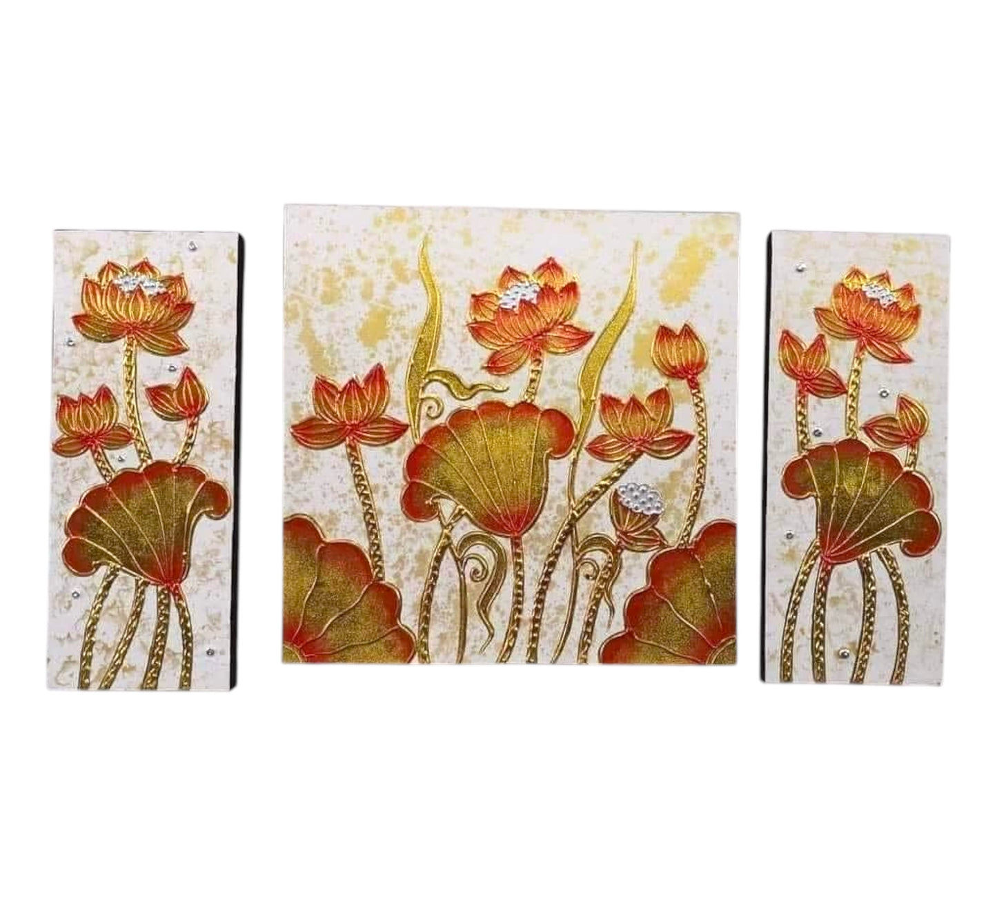 Thailändisches Strukturbild - Wandbild 50x90cm