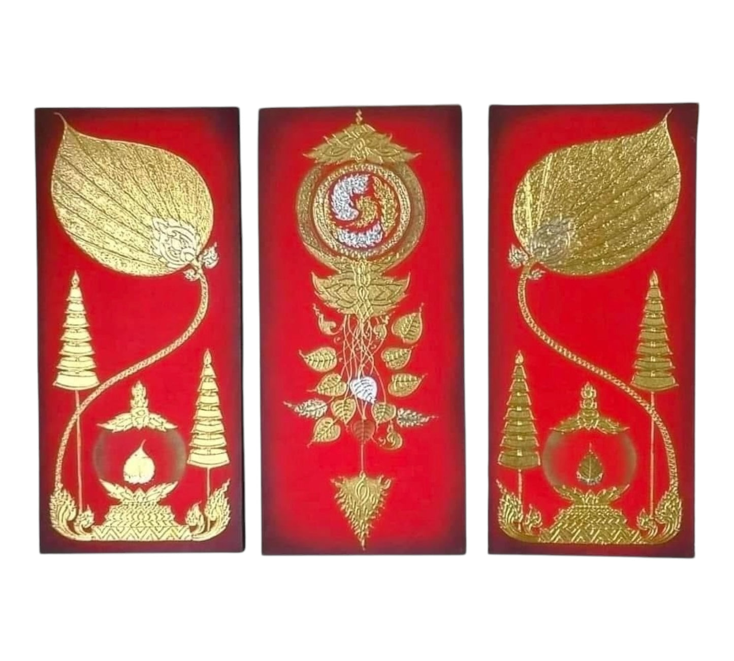 Thailändisches Strukturbild - Wandbild  110cm x 150cm