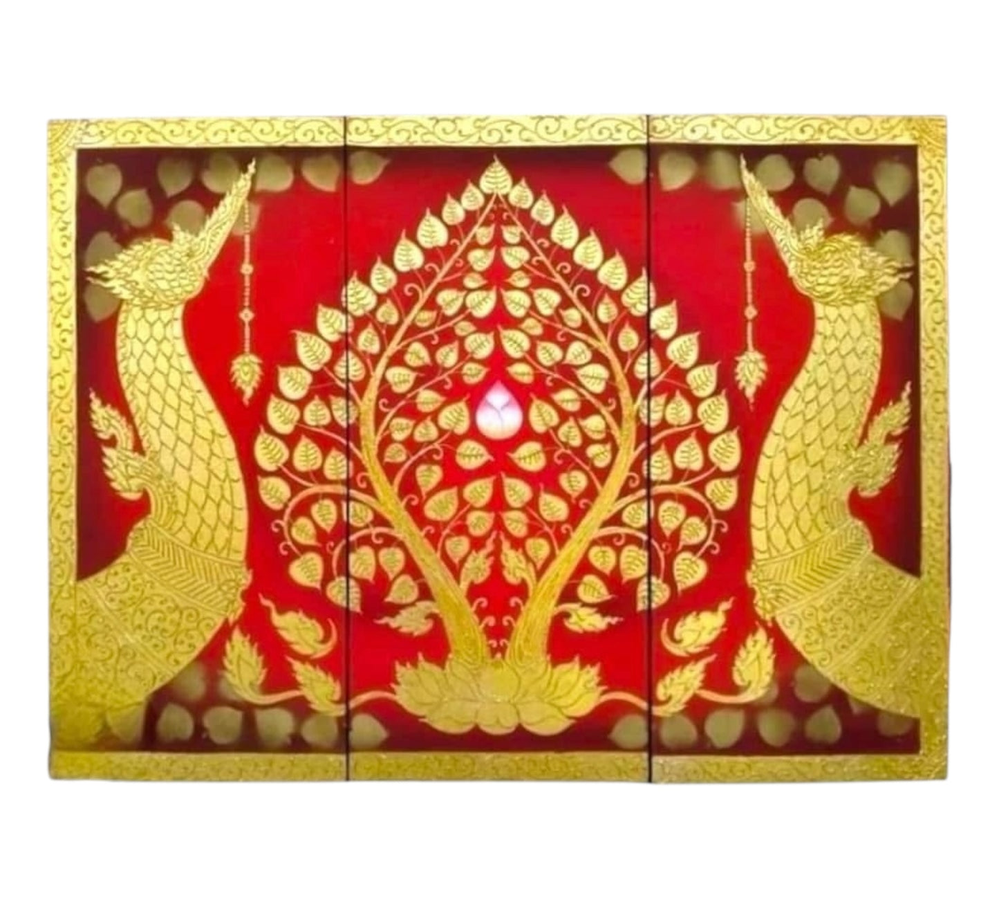 Thailändisches Strukturbild - Wandbild  110cm x 150cm