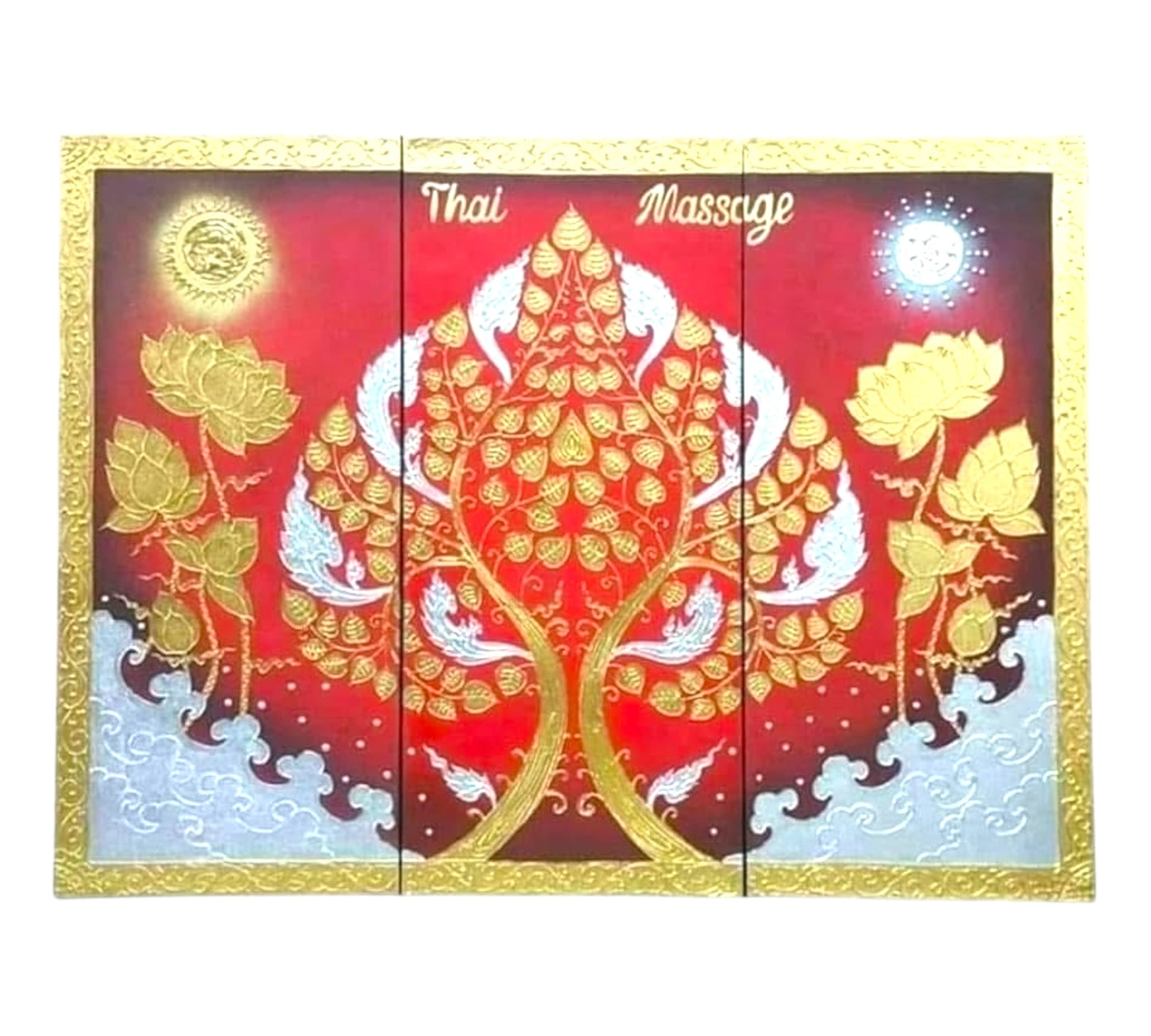 Thailändisches Strukturbild - Wandbild  110cm x 150cm