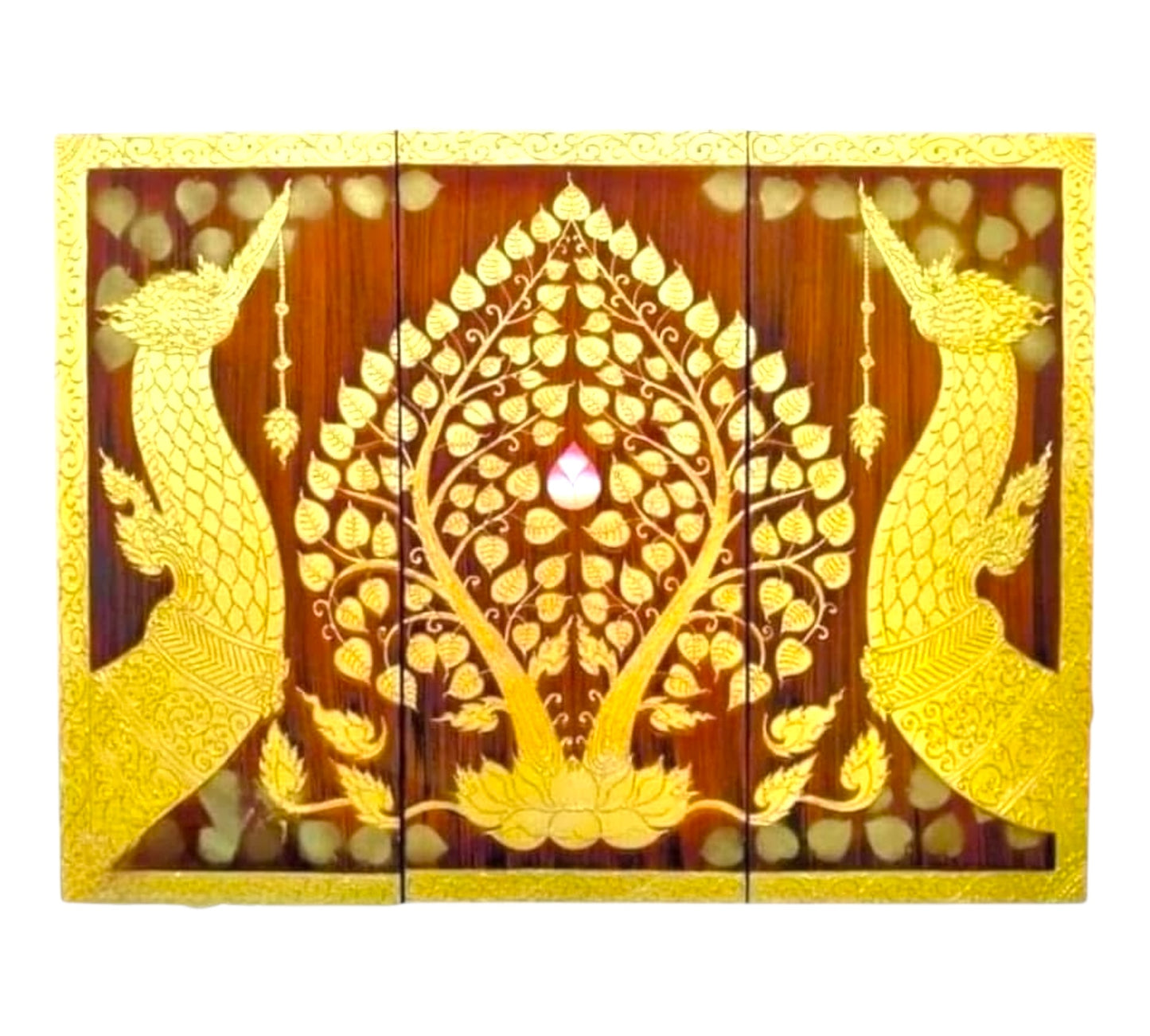 Thailändisches Strukturbild - Wandbild  110cm x 150cm