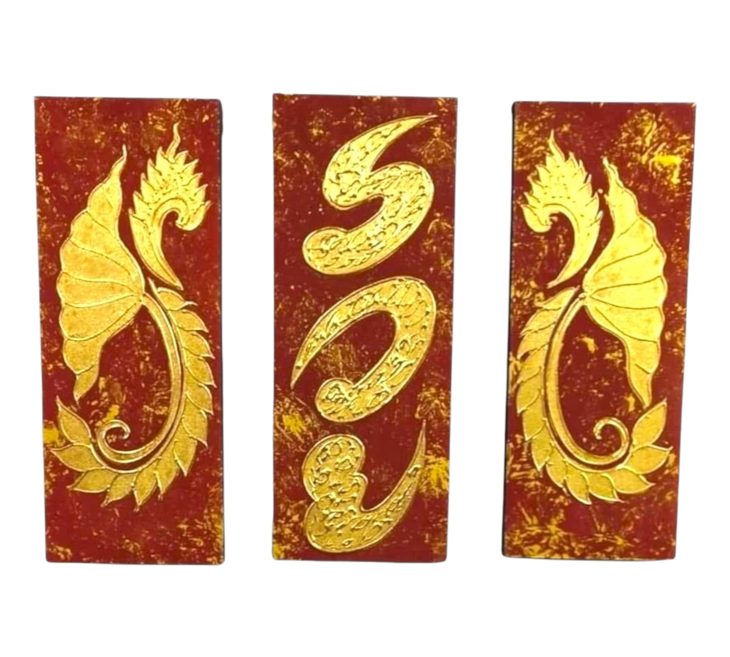 Thailändisches Struktur-/Reliefbild - Wandbild 50x60cm