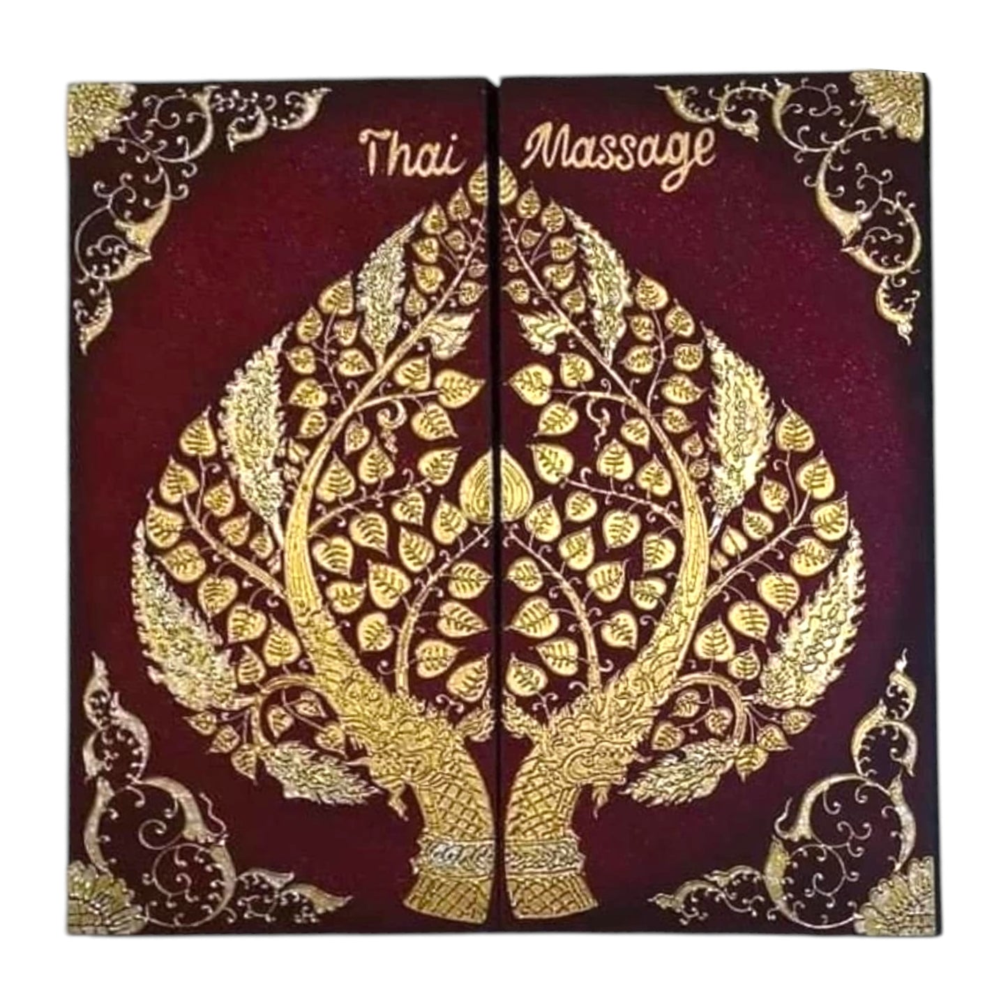 Thailändisches Strukturbild-Wandbild 100x100cm