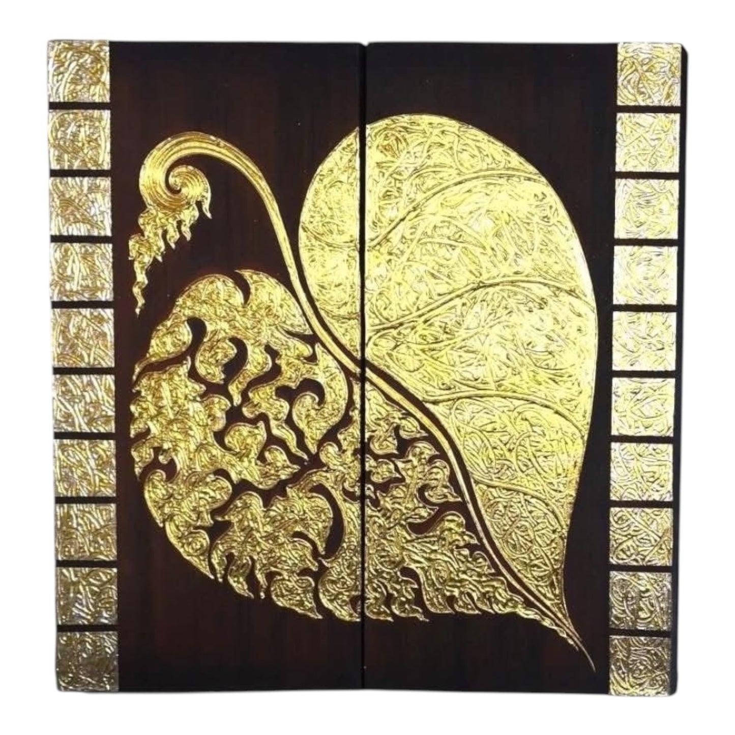 Thailändisches Strukturbild-Wandbild 100x100cm